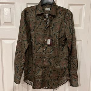 Etro paisley button down size 39 or 15 neck